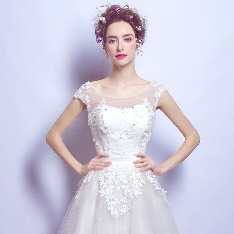 image-White Short Birthday Light Luxury Dress
