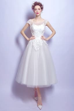 image-White Short Birthday Light Luxury Dress