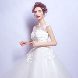 image-White Short Birthday Light Luxury Dress