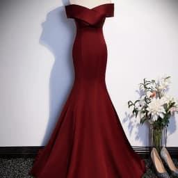 image-Fish Tail Toast Dress Bride Girl