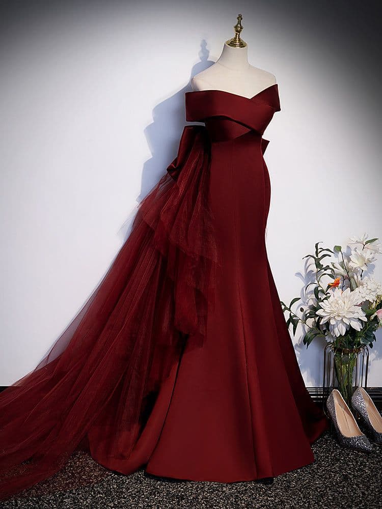 image-Fish Tail Toast Dress Bride Girl