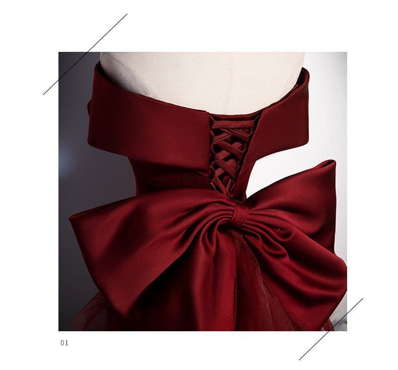 image-Fish Tail Toast Dress Bride Girl
