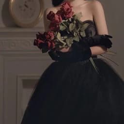 image-Black Evening Dress Can Wear Birthday Host Light Luxury Niche Wipe Chest Long