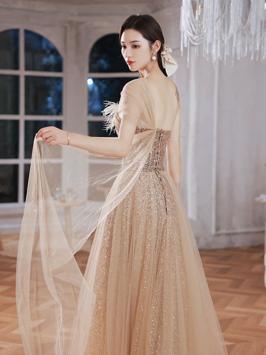 image-Annual Meeting Stage Performance Wedding Dress