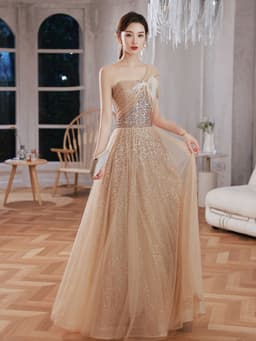 image-Annual Meeting Stage Performance Wedding Dress