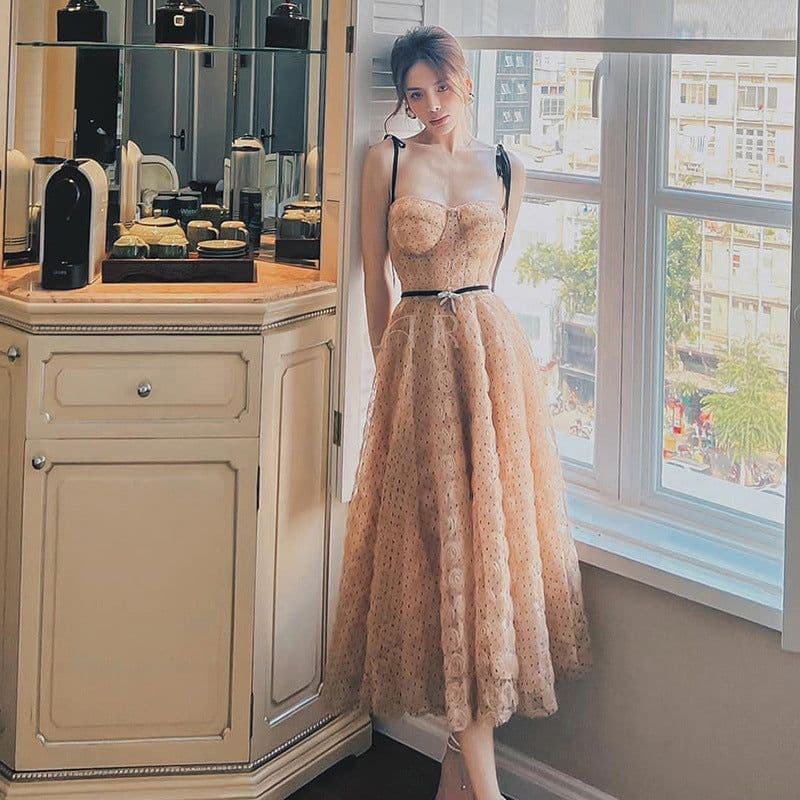 image-Tall And Slim Drawstring Dress