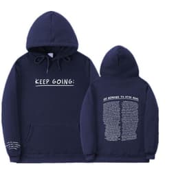 image-Letter Printing Long-sleeved Drawstring Hooded Sweatshirt With Pockets Fashion Sports Hoodie Womens Clothing