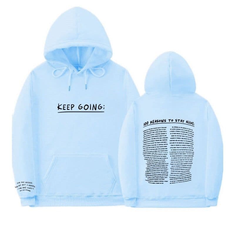 image-Letter Printing Long-sleeved Drawstring Hooded Sweatshirt With Pockets Fashion Sports Hoodie Womens Clothing