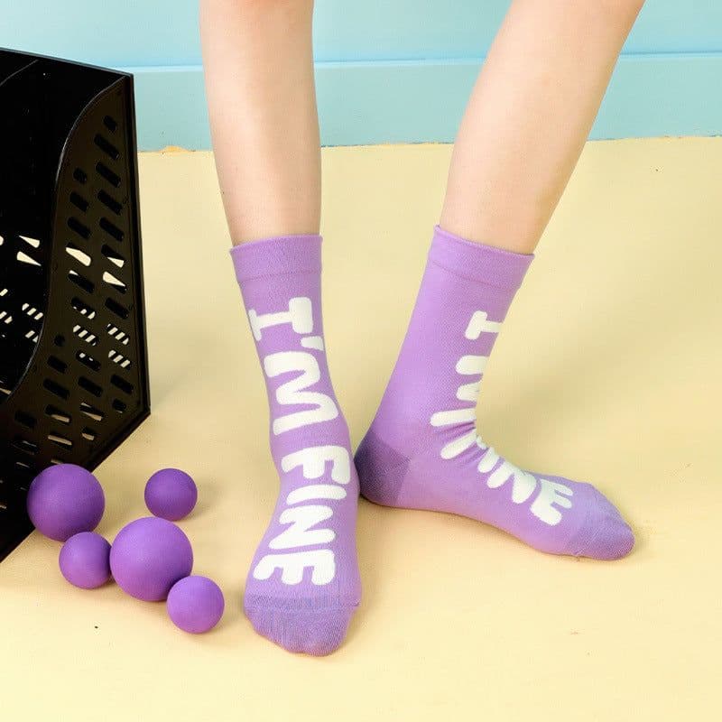 image-Macaron Solid Color Couple Socks Women's Tube Socks