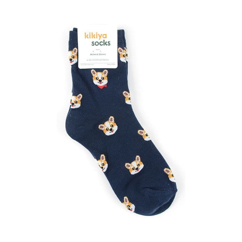 image-Korean Version Of The Autumn And Winter Tube Red Cute Puppy Cartoon All-Match Stockings