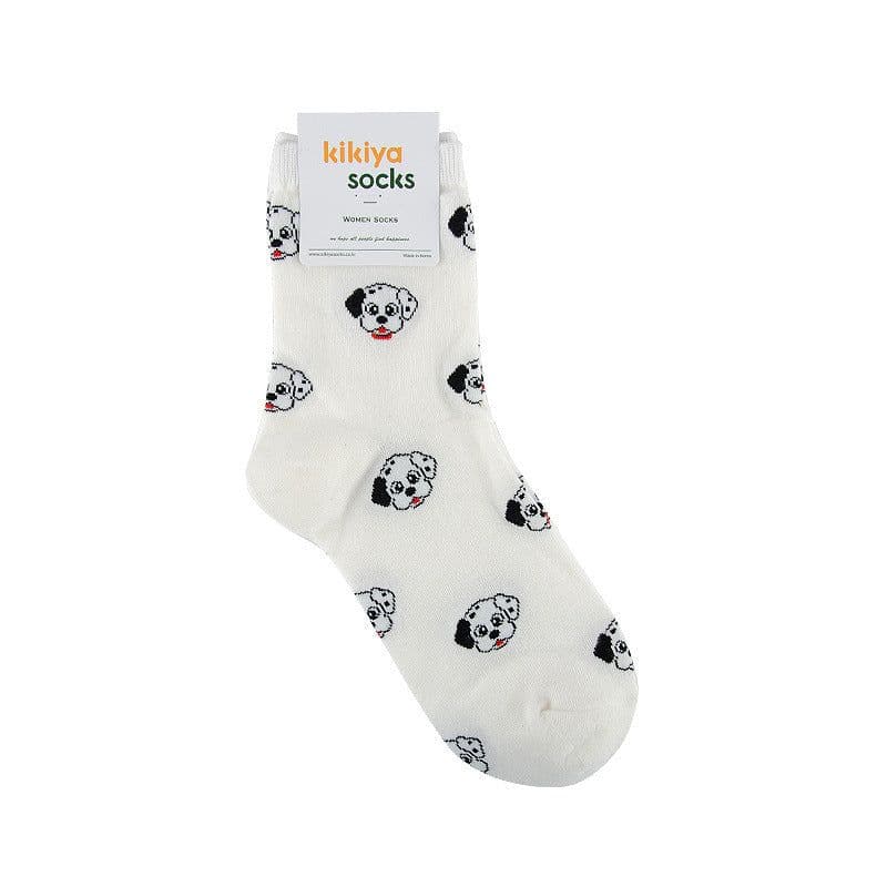image-Korean Version Of The Autumn And Winter Tube Red Cute Puppy Cartoon All-Match Stockings