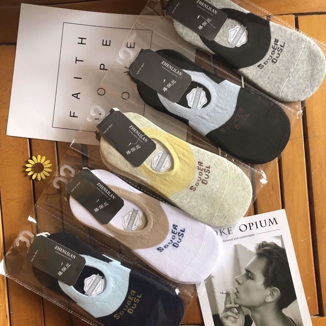 image-Japanese Diamond Socks Men's Boat Socks