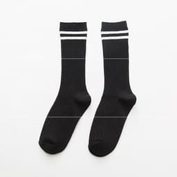 image-Socks Women's Double Needle Pile Pile Socks Striped Color Women's Socks Autumn And Winter Long Tube Cotton Socks Personality Ins Tide Socks Manufacturers Spot