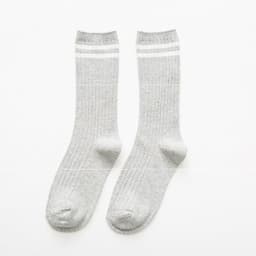 image-Socks Women's Double Needle Pile Pile Socks Striped Color Women's Socks Autumn And Winter Long Tube Cotton Socks Personality Ins Tide Socks Manufacturers Spot