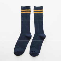 image-Socks Women's Double Needle Pile Pile Socks Striped Color Women's Socks Autumn And Winter Long Tube Cotton Socks Personality Ins Tide Socks Manufacturers Spot