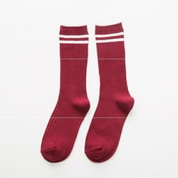 image-Socks Women's Double Needle Pile Pile Socks Striped Color Women's Socks Autumn And Winter Long Tube Cotton Socks Personality Ins Tide Socks Manufacturers Spot