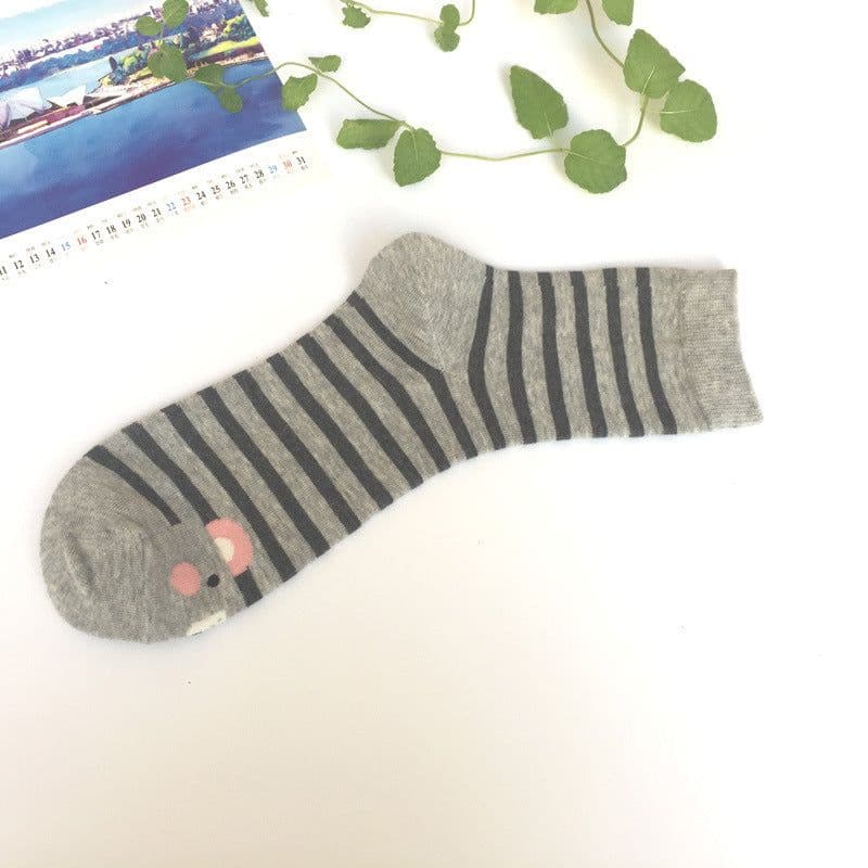 image-Female Socks Cute Cotton Socks, Cartoon Animal Pattern Cute Cartoon Socks Cotton Socks