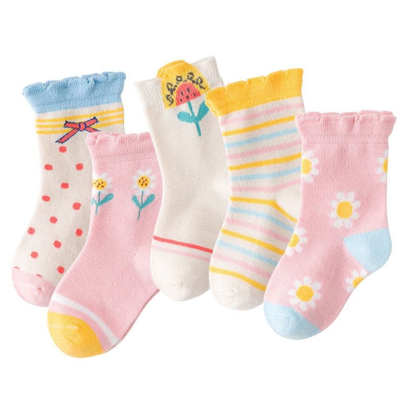 image-Girls' Socks, Autumn And Winter Cotton Socks
