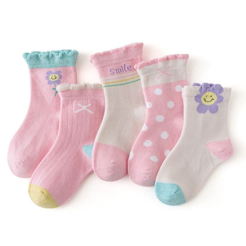 image-Girls' Socks, Autumn And Winter Cotton Socks