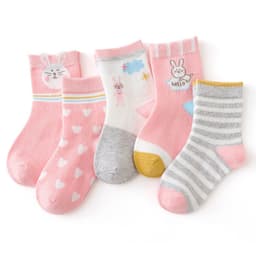image-Girls' Socks, Autumn And Winter Cotton Socks