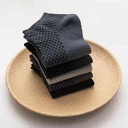 image-Spring And Summer Men's Boat Socks Short Tube Massage Bottom Men's Socks Bamboo Fiber Lattice Shallow Mouth Invisible Socks Factory Wholesale