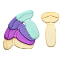 image-Non-slip Heel Sticker Silicone Non-foot High Heel Sticker Anti-wear Foot Single Heel Sticker Thickened