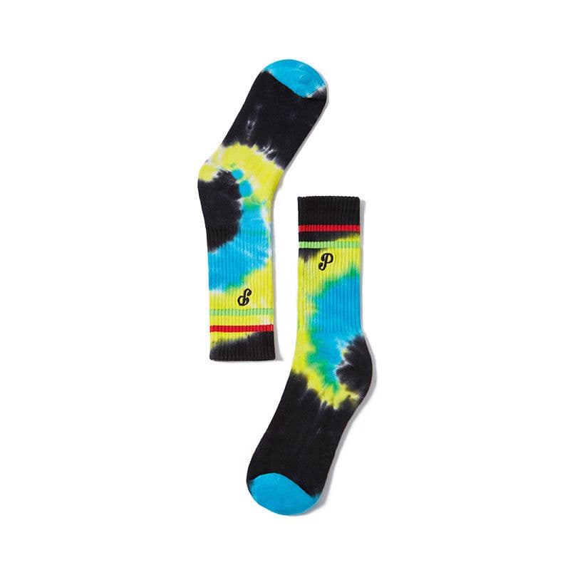 image-INFLATION Cool Socks For Men Street Style Multicolor Tie Dye Socks With Embroidery All-match Sport Socks Unisex