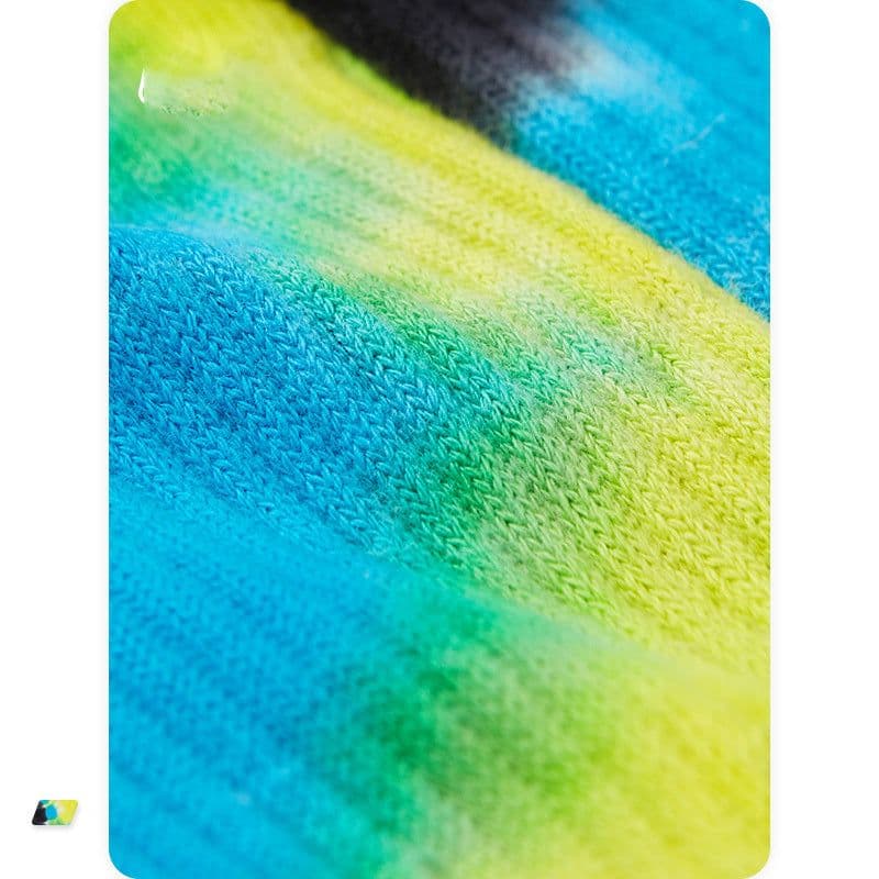 image-INFLATION Cool Socks For Men Street Style Multicolor Tie Dye Socks With Embroidery All-match Sport Socks Unisex