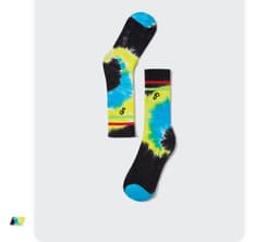 image-INFLATION Cool Socks For Men Street Style Multicolor Tie Dye Socks With Embroidery All-match Sport Socks Unisex