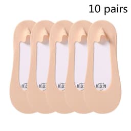 image-Boat Socks Women's Thin Shallow Mouth Invisible Socks Spring And Summer Striped Women's Boat Socks
