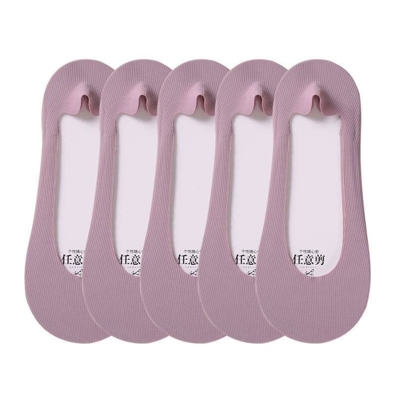 image-Boat Socks Women's Thin Shallow Mouth Invisible Socks Spring And Summer Striped Women's Boat Socks