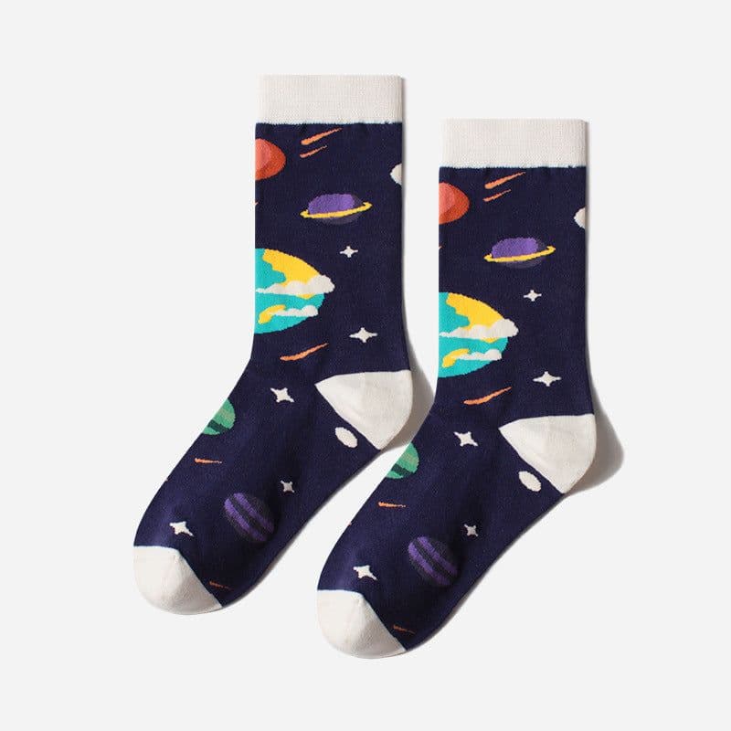 image-In-tube Socks Outer Space Series Cotton Socks