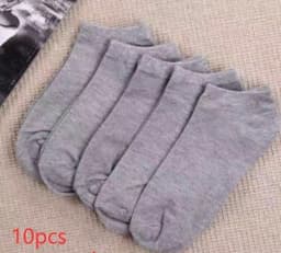 image-Black And White Gray Boat Socks Tube Socks Men And Women Thick Socks