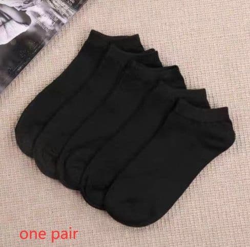 image-Black And White Gray Boat Socks Tube Socks Men And Women Thick Socks