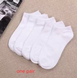 image-Black And White Gray Boat Socks Tube Socks Men And Women Thick Socks