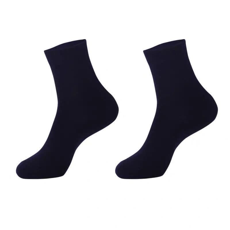 image-Black And White Gray Boat Socks Tube Socks Men And Women Thick Socks