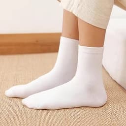 image-Black And White Gray Boat Socks Tube Socks Men And Women Thick Socks