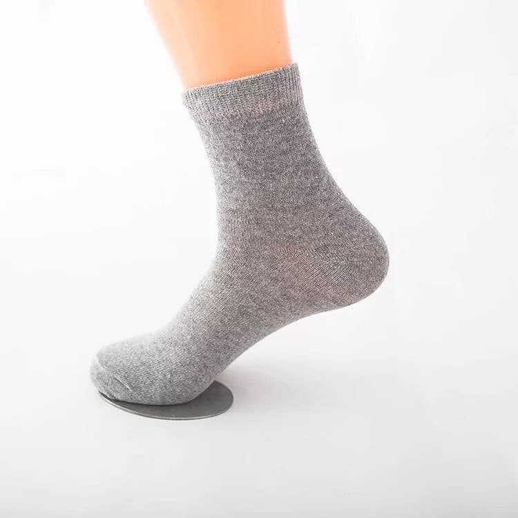 image-Black And White Gray Boat Socks Tube Socks Men And Women Thick Socks