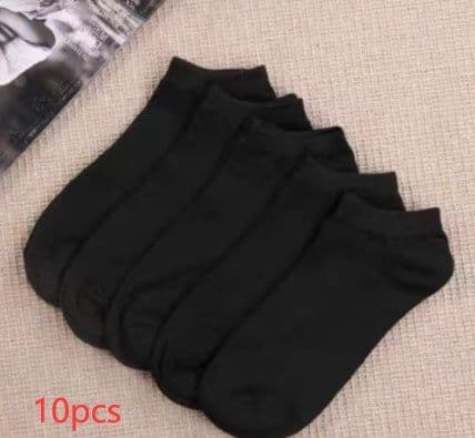 image-Black And White Gray Boat Socks Tube Socks Men And Women Thick Socks