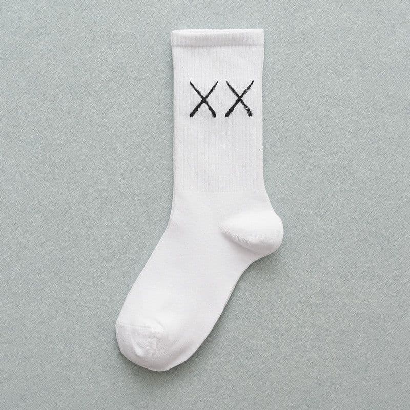 image-Hip-hop Tide Socks Spring Ins Personality In The Tube High Waist Stockings Cotton Socks