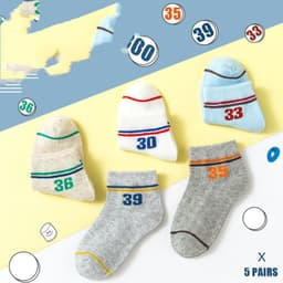 image-Mesh Boneless Suture Cartoon Boys And Girls Socks Thin Baby Socks