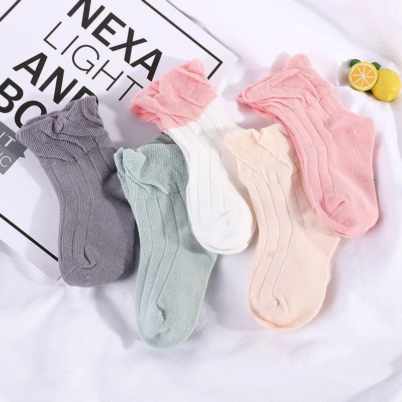 image-Mesh Boneless Suture Cartoon Boys And Girls Socks Thin Baby Socks