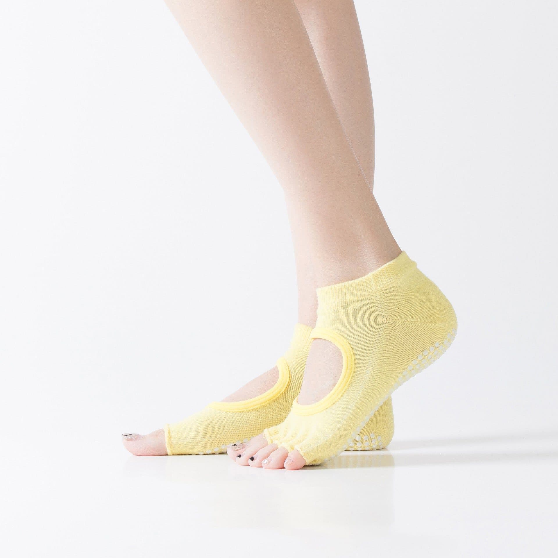 image-Hengju Digging Cotton Yoga Socks Slip Toe Halter Lady Wuzhi Socks Socks Manufacturers Wholesale Order