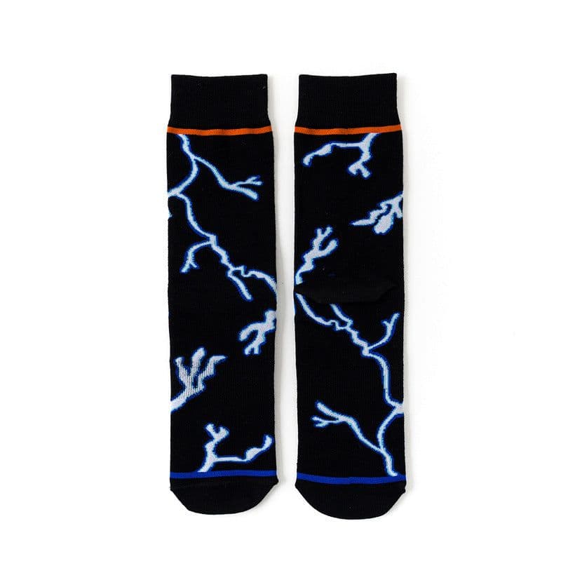 image-Creative Contrast Color Cotton Socks Personality Four Seasons Socks