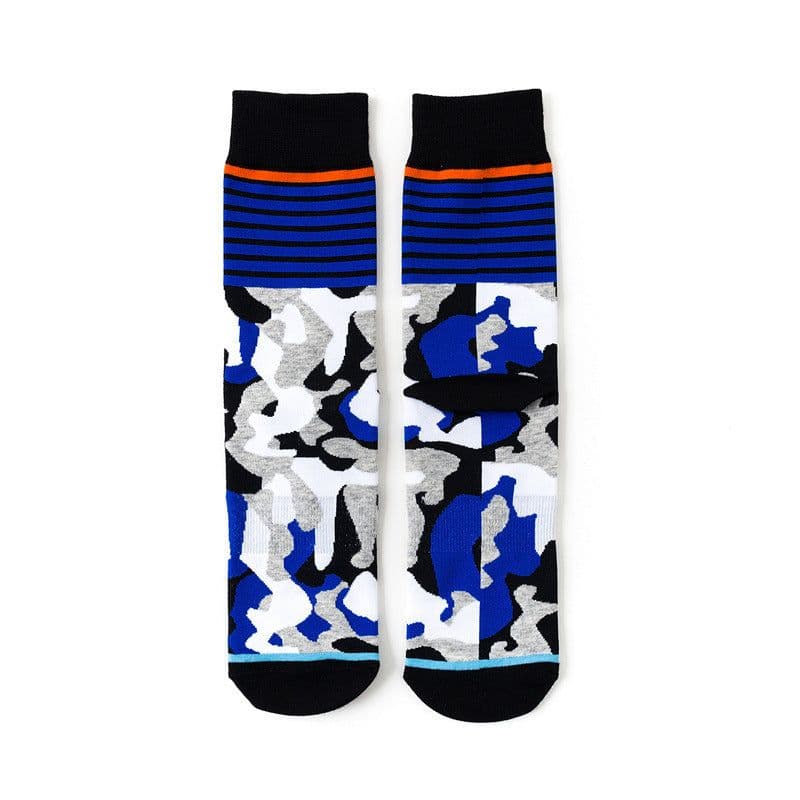 image-Creative Contrast Color Cotton Socks Personality Four Seasons Socks