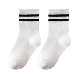 image-Children's Socks, Pure Cotton, Pure White Spring, Autumn And Winter, Tube Socks, Boys And Girls, Elementary And Middle School Students, Sports Baby Cotton Socks
