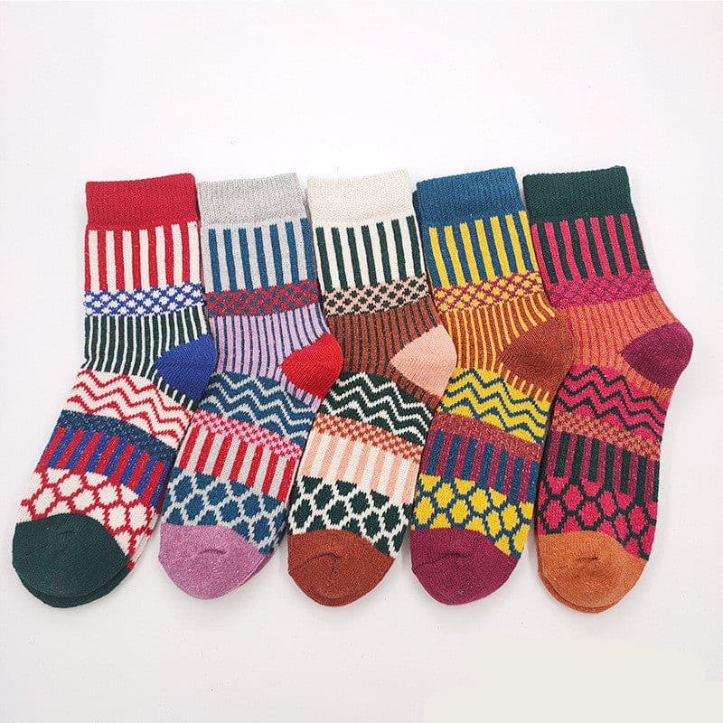 image-Totem Rabbit Wool Women'S Socks Warm Autumn And Winter Thick Socks