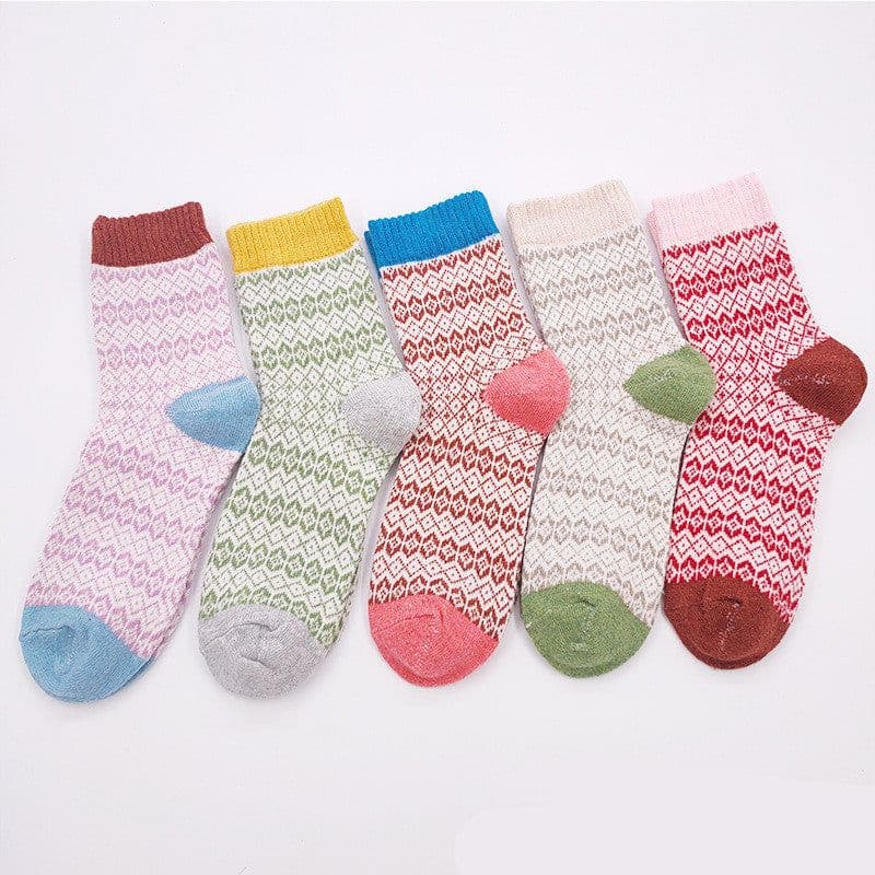 image-Totem Rabbit Wool Women'S Socks Warm Autumn And Winter Thick Socks