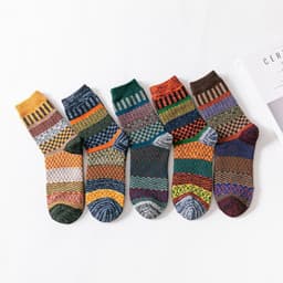 image-Totem Rabbit Wool Women'S Socks Warm Autumn And Winter Thick Socks