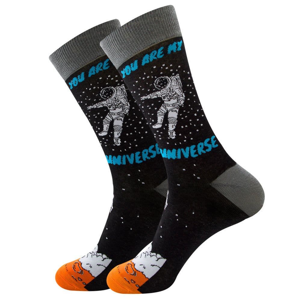 image-Men'S Socks, Fruits, Women'S Socks, Street Fashion Socks, Astronaut Socks